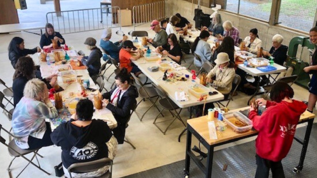 People doing a workshop