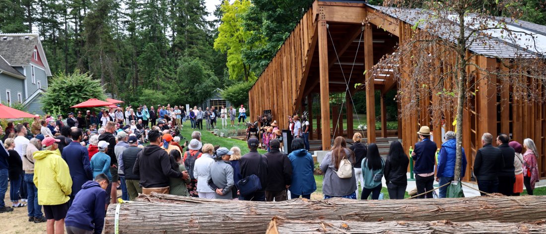 Many people gathered for an event